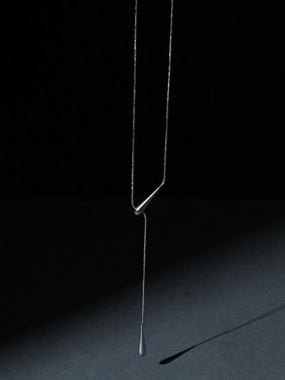 SALTY Women Stainless Steel Silken Lariat Chain