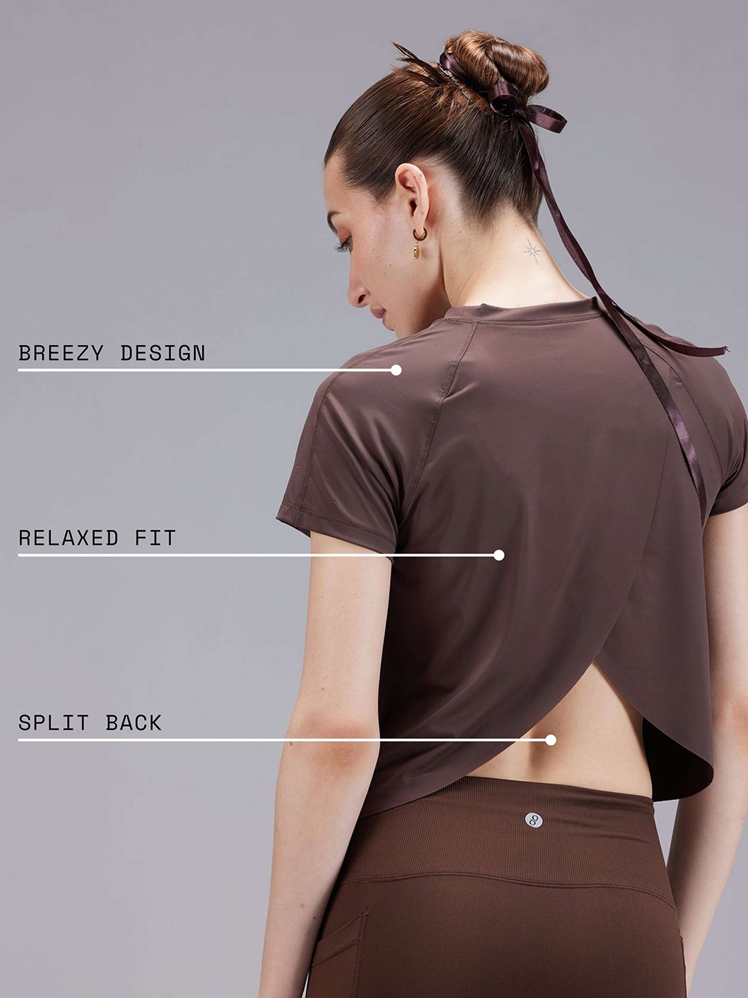 Brown Overlap Tee