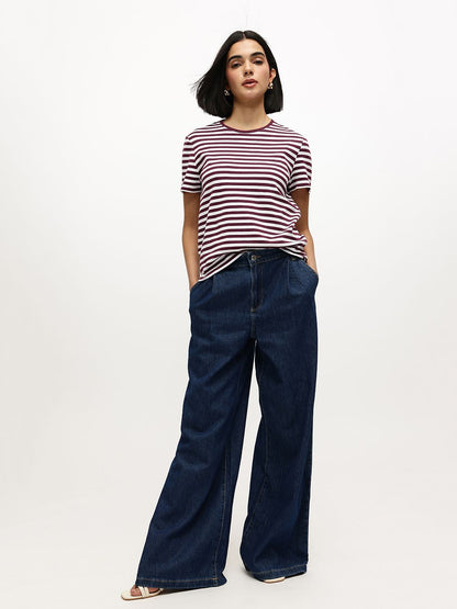 Striped Pure Cotton T-shirt