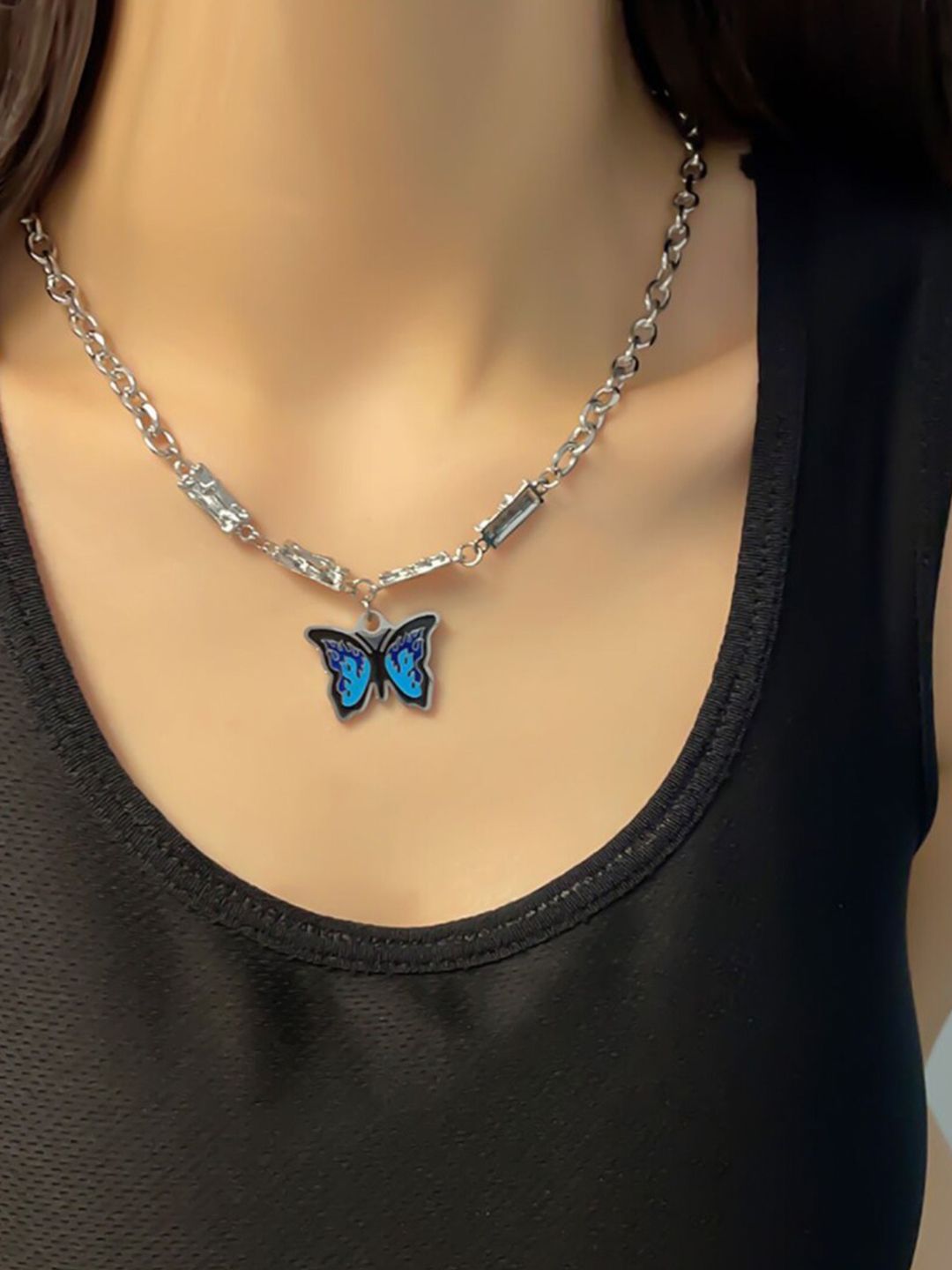 SALTY Men Layered Stainless Steel Necklace