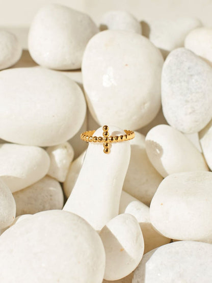 SALTY Women Matrix Cross Finger Ring