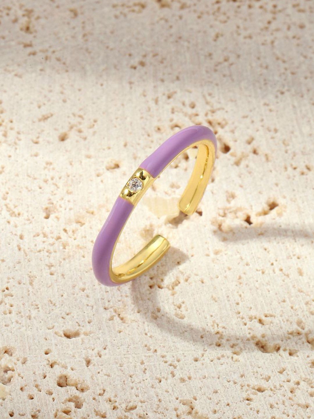 SALTY Stones Studded Adjustable Finger Ring