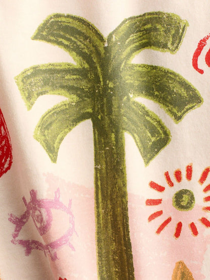 Oversized Print-Motif T-shirt