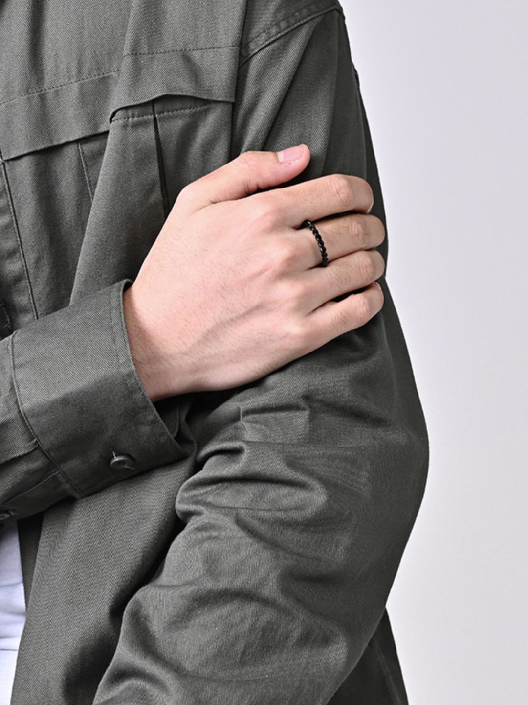 SALTY Men Stainless Steel Finger Rings