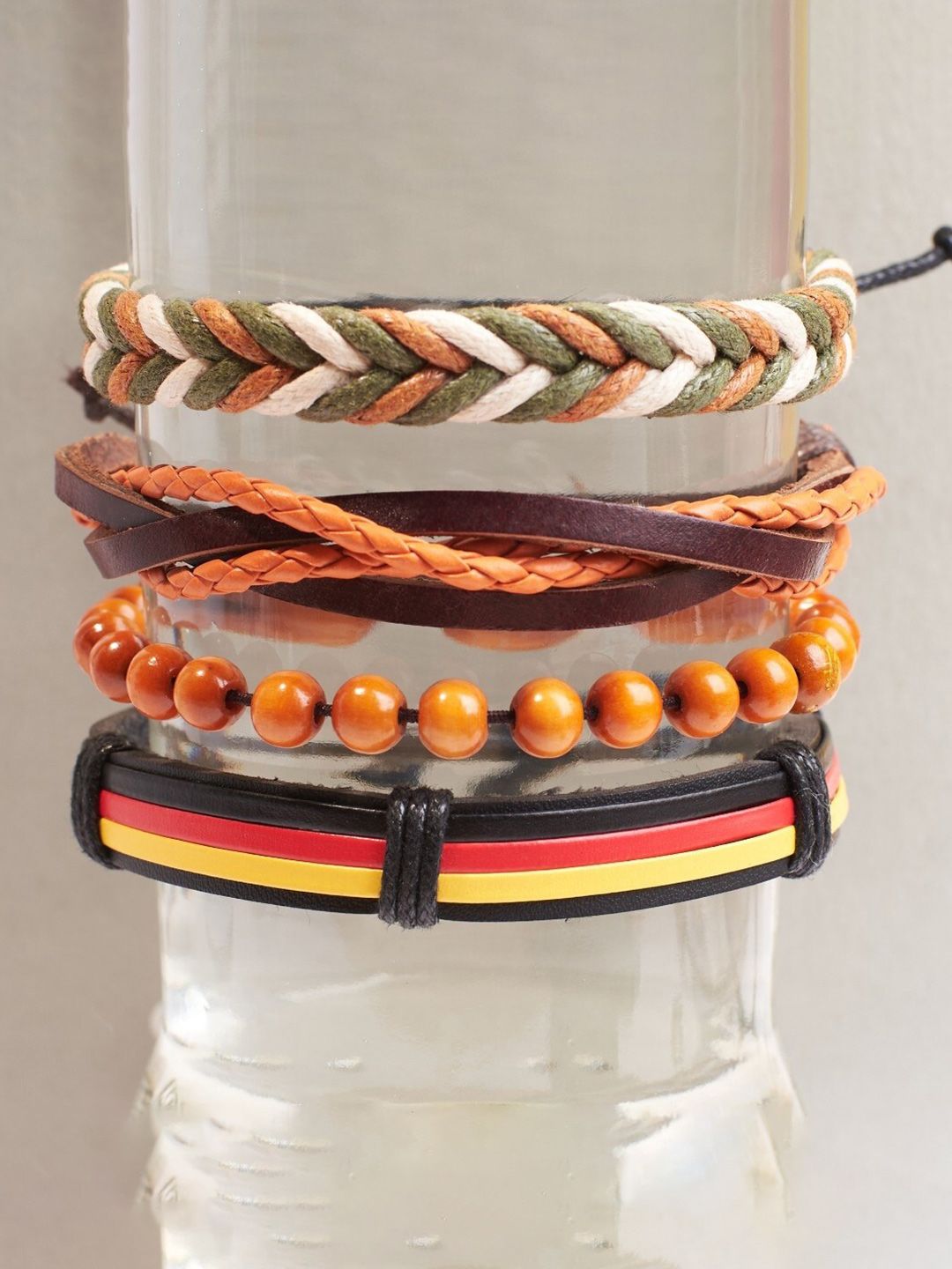 SALTY Men Leather Wraparound Bracelet