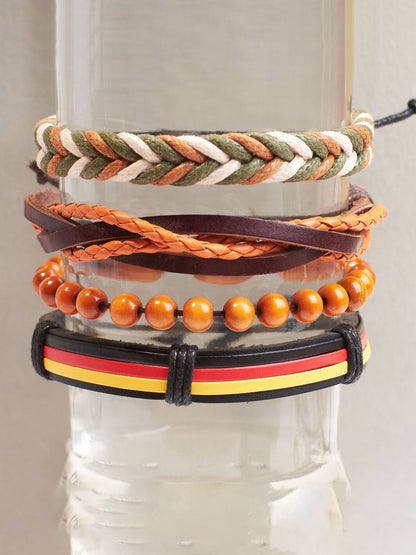 SALTY Men Leather Wraparound Bracelet