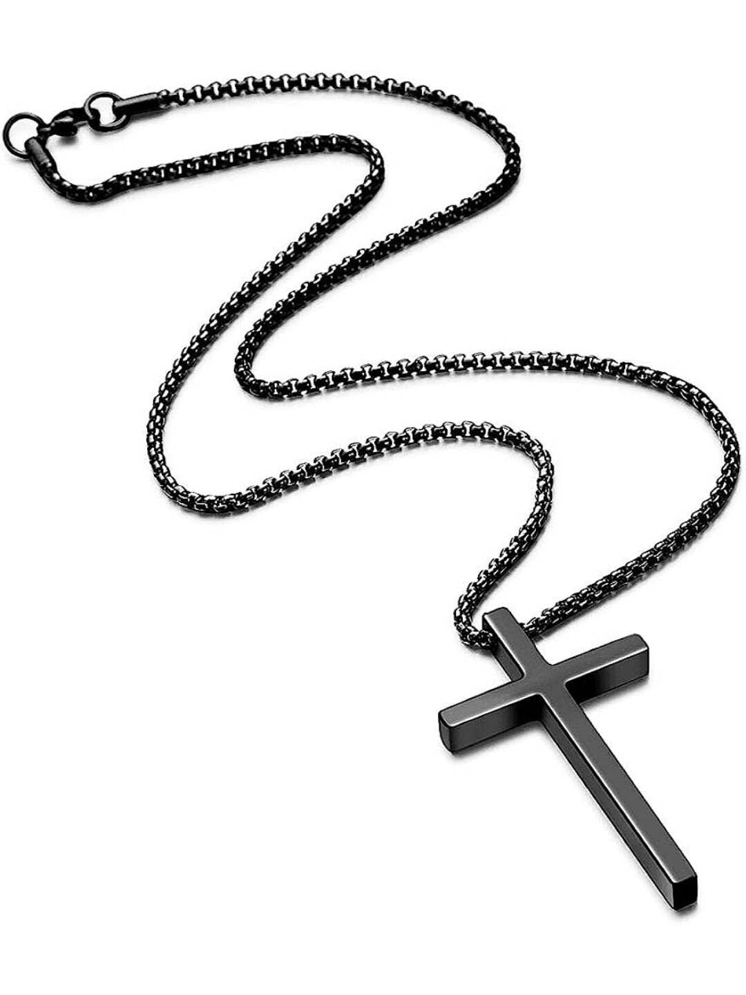 SALTY Stainless Steel Sacred Crossroads Pendant With Chain