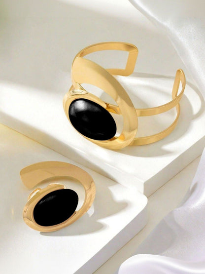 Stone Studded Jewellery Set