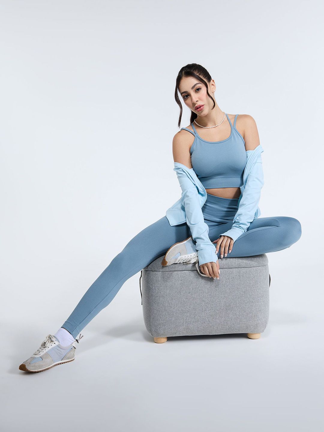 Blue Sky-Rise Leggings