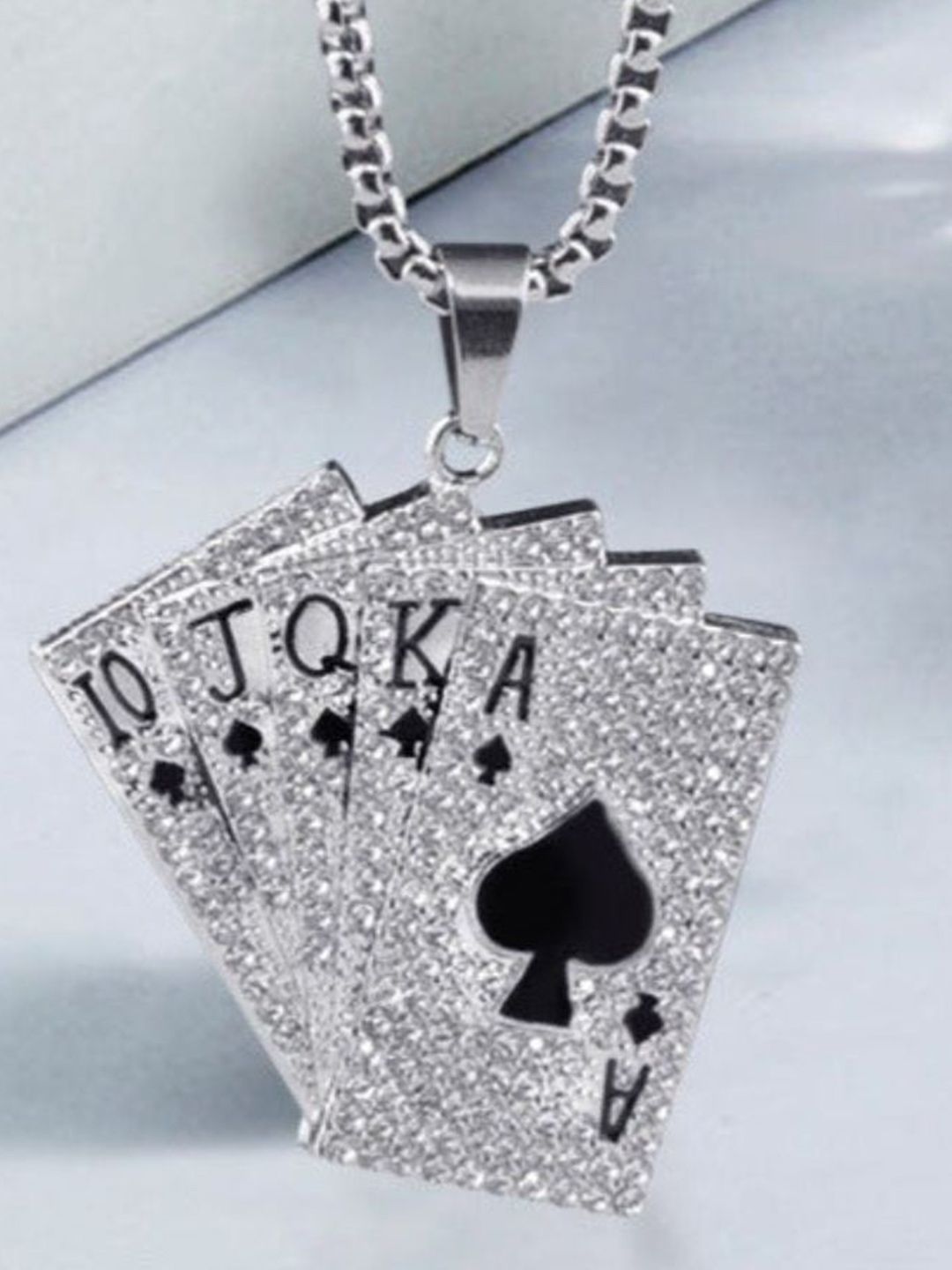SALTY Pack of 2 Men Black Pip Cards Chain
