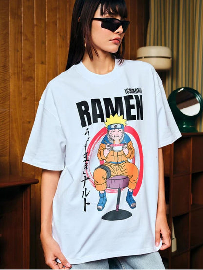 Ichiraku Ramen Naruto Graphic Oversized T-shirt