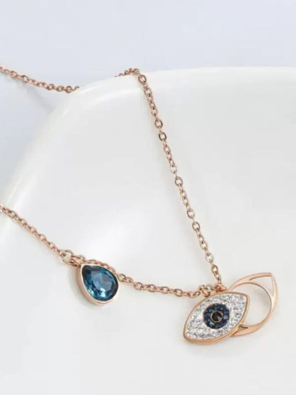 SALTY Sapphire Evil Eye Necklace For Women & Girls