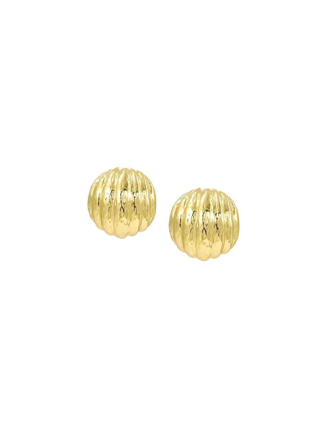 Gold-Plated Oval Studs