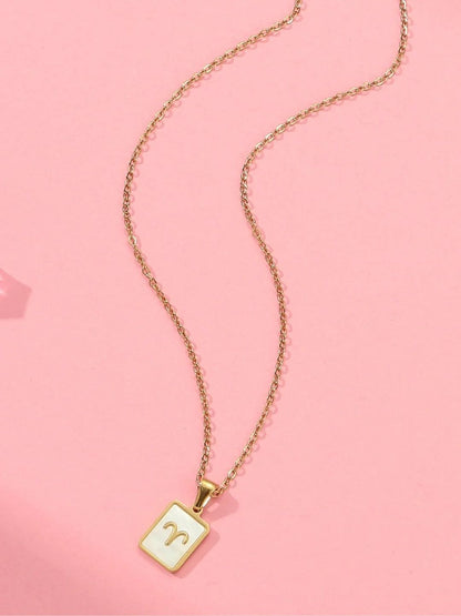 SALTY Set Of 2 Aries & Gemini Pendant With Chain