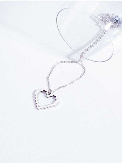 SALTY Dreamy Heart Silver Pendant With Chain