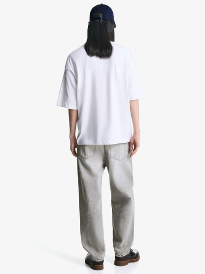 Tapered loose fit jeans
