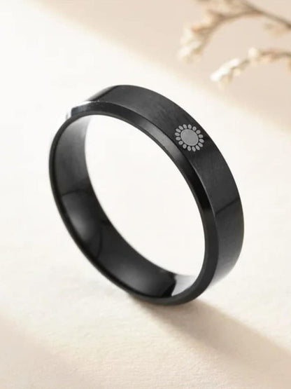 SALTY 92.5 Stainless Steel Sun Signet Ring