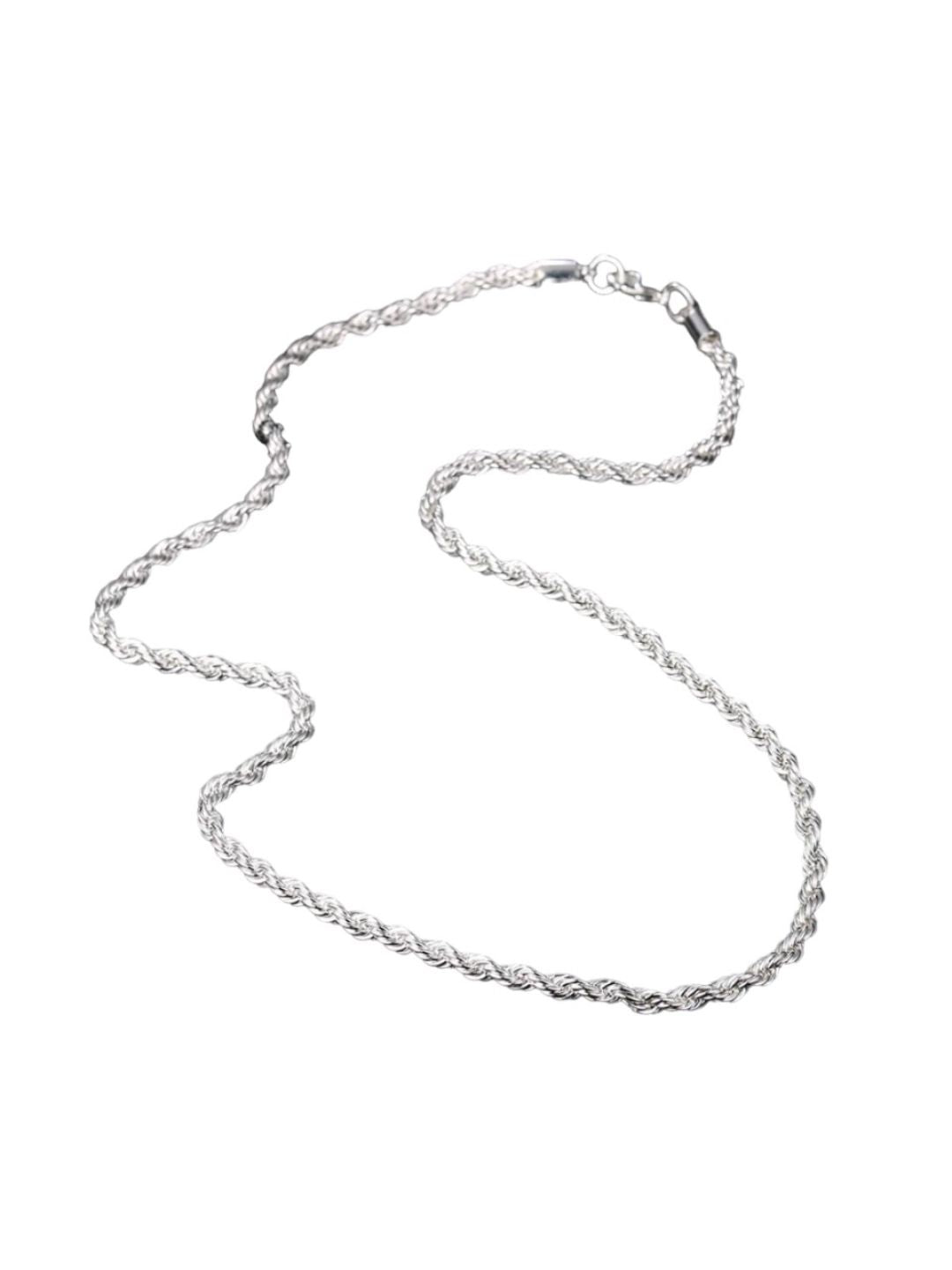 SALTY Men Silver-Toned Minimal Chain