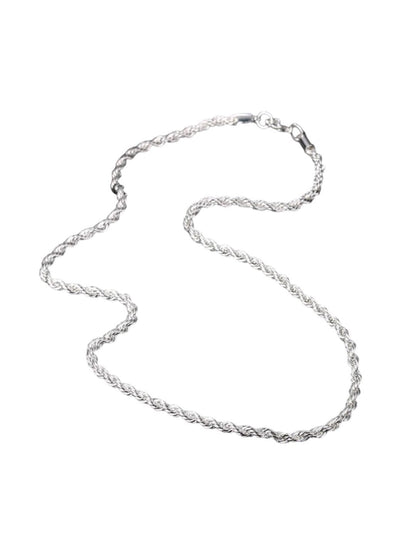 SALTY Men Silver-Toned Minimal Chain