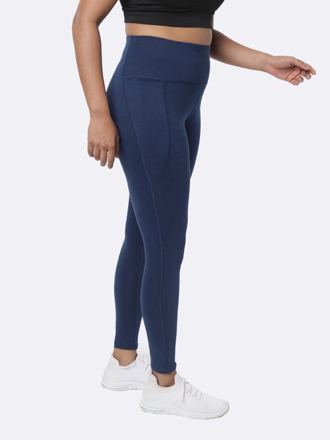 Women Lightweight and Breathable Ankle Length Groove-In Cotton Tights