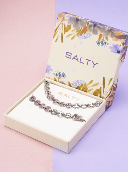 SALTY Starlit Elegance Silver Celestial Jewellery Set