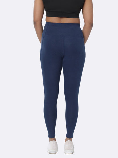 Women Lightweight and Breathable Ankle Length Groove-In Cotton Tights