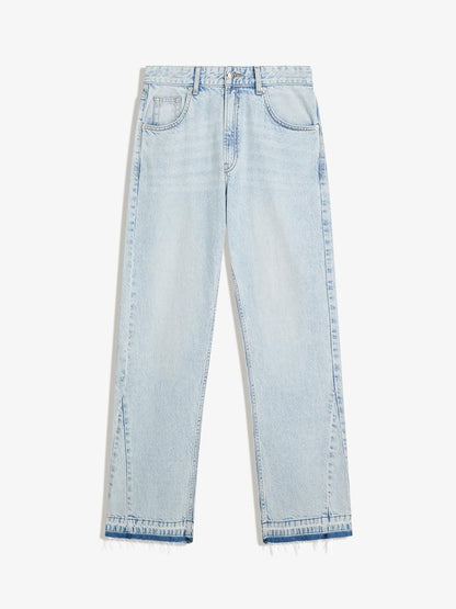 Straight-fit flared jeans