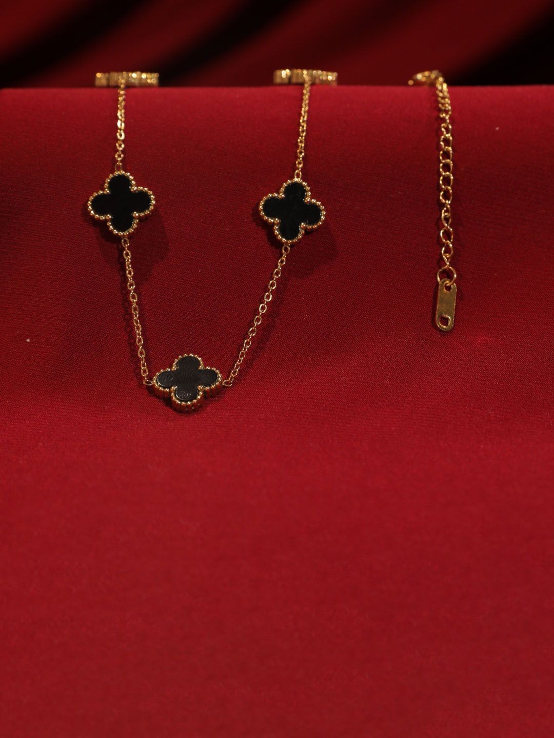 SALTY Charm of the Night Clover Pendant Necklace