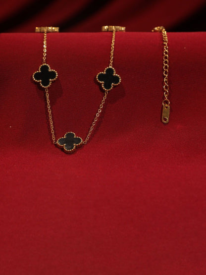 SALTY Charm of the Night Clover Pendant Necklace