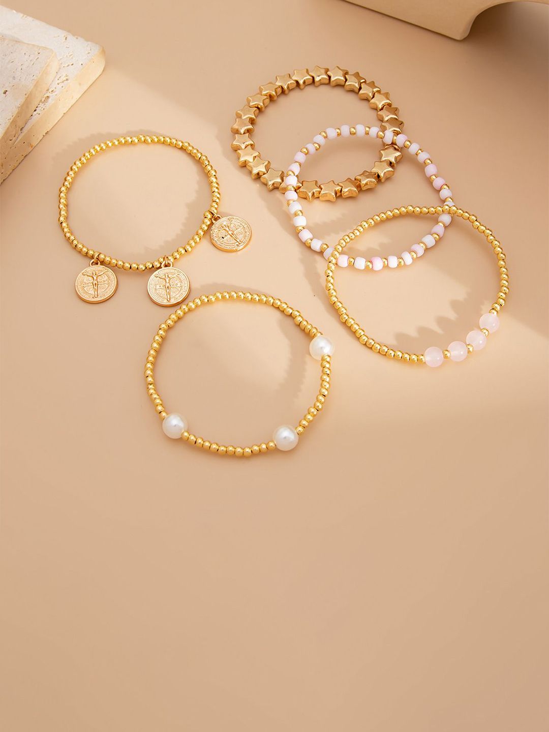 Women Gold-Plated Multistrand Bracelet