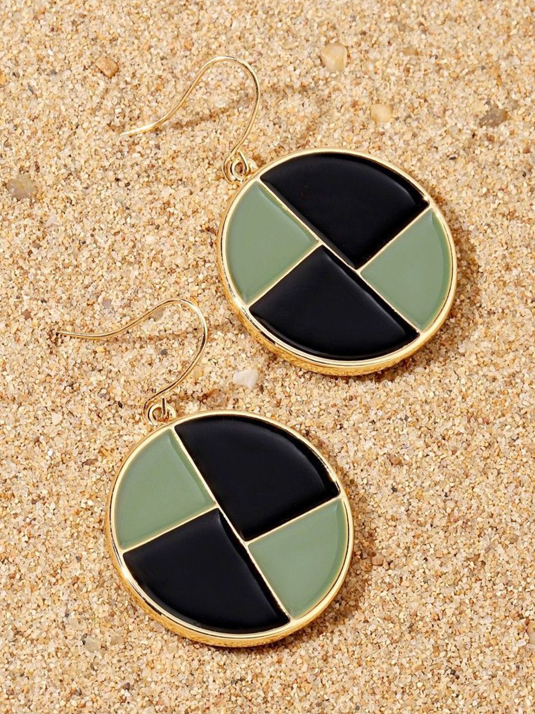 SALTY Affluent Luxury Circular Drop Earrings