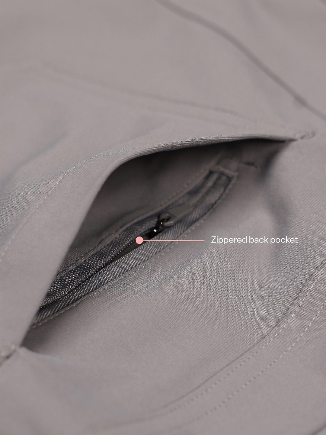 Men's Grey Solid Regular Fit The Legendary Pants