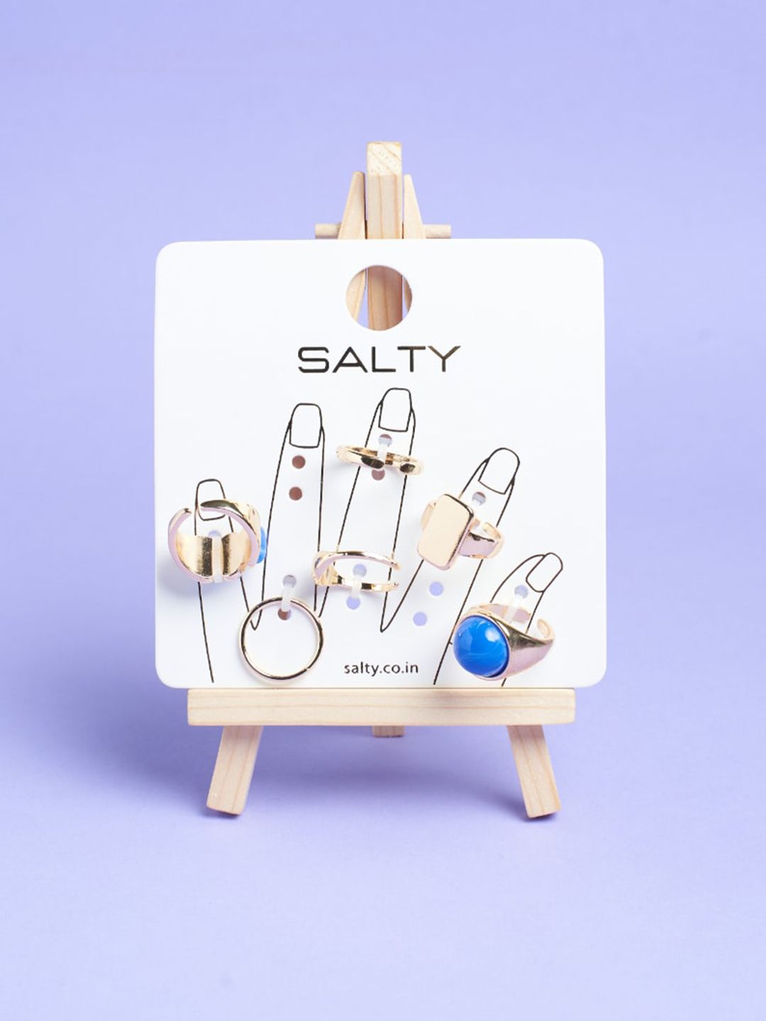 SALTY Set of 6 Streetwise Rings