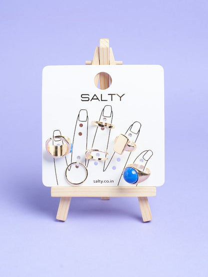 SALTY Set of 6 Streetwise Rings