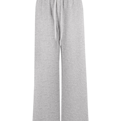 High-Waisted Wide-Leg Pants with Drawstring