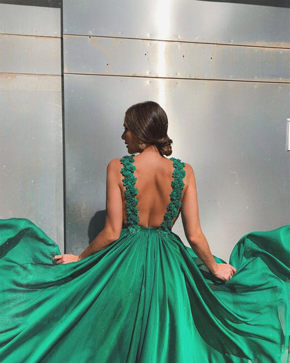 Flowy Maxi Dress with High Waist and Embellished Detail