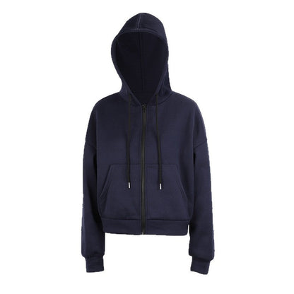 Loose Fit Zip-Up Hoodie with Ribbon Bow Details