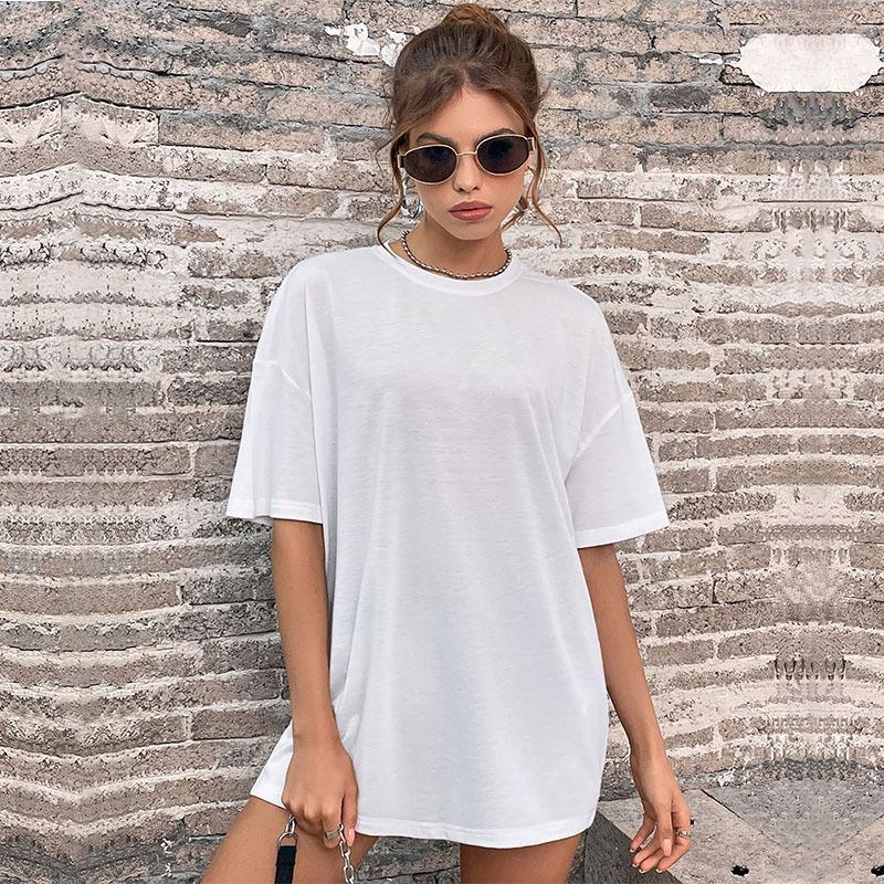 Oversized Crewneck T-Shirt with Drop Shoulders
