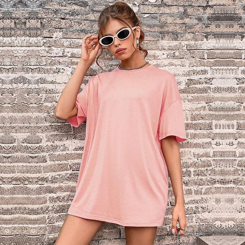 Oversized Crewneck T-Shirt with Drop Shoulders