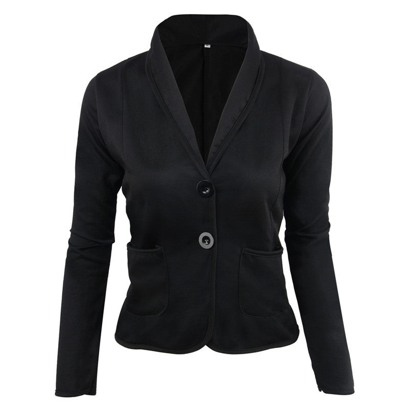 Solid Slim-Fit Blazer with Contrast Piping and Shawl Lapel
