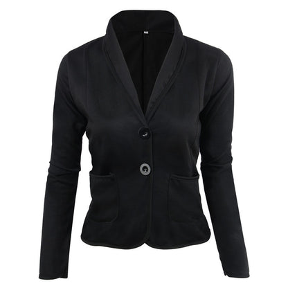 Solid Slim-Fit Blazer with Contrast Piping and Shawl Lapel