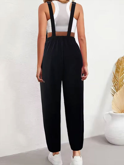 Loose Fit Corduroy Overalls with Embroidered Sunflower