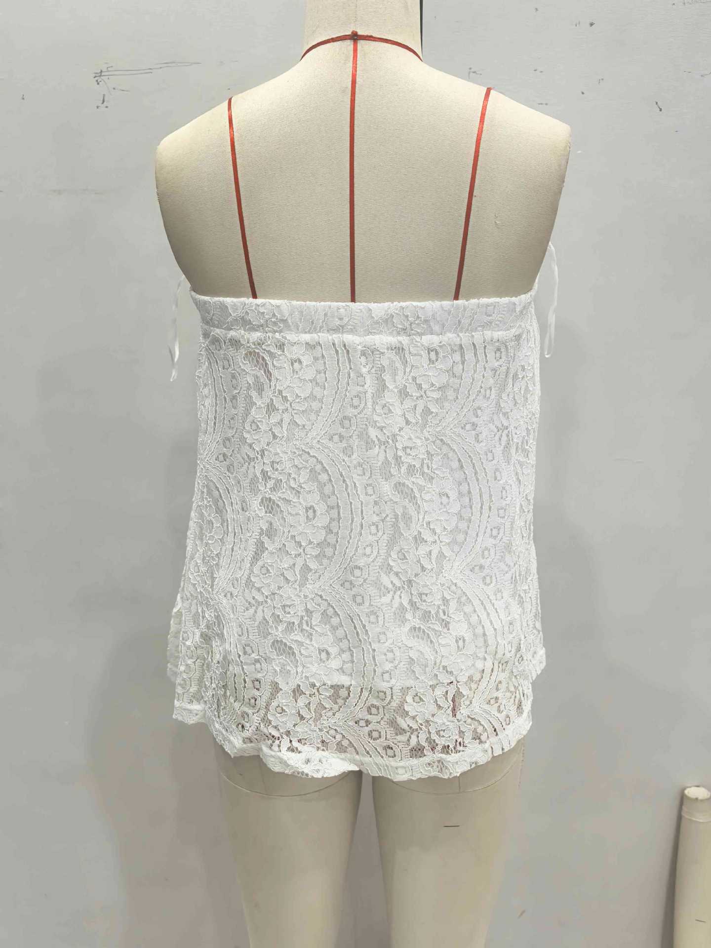 Lace Tube Top with Loose, Flowy Design
