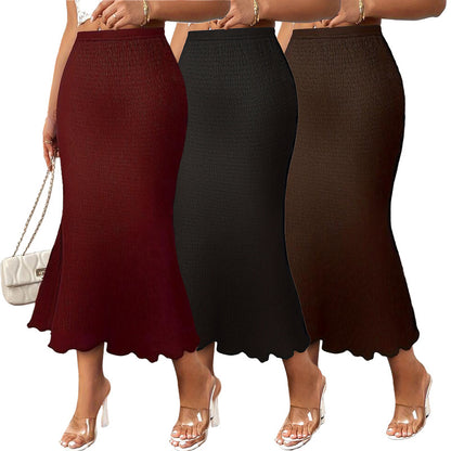 Mermaid Maxi Skirt with Knitted Bodycon Fit