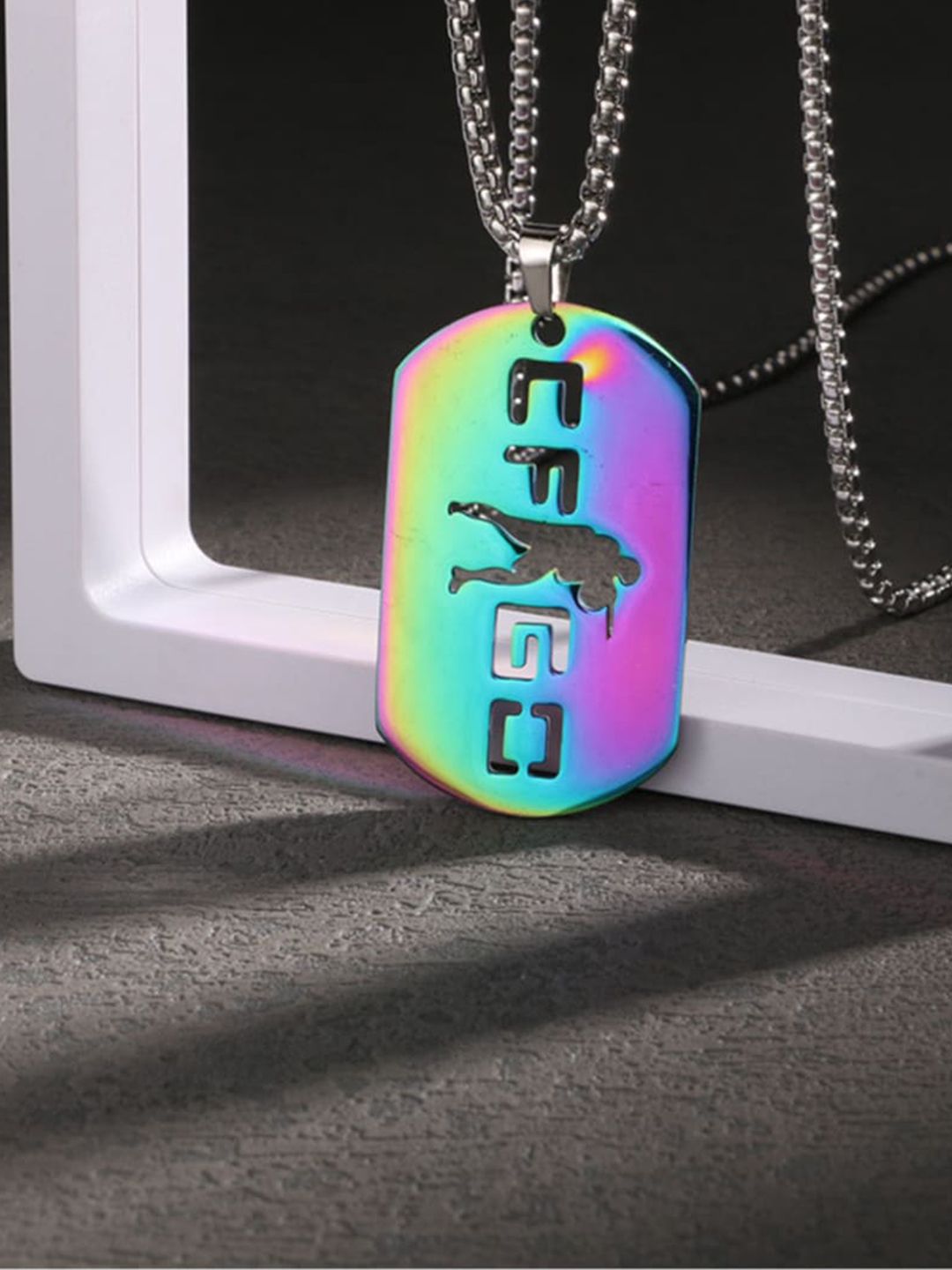 SALTY Silver-Plated Contemporary Pendants With Chain