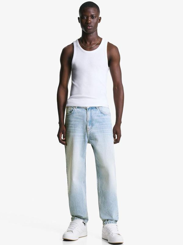 Men Tapered loose fit jeans