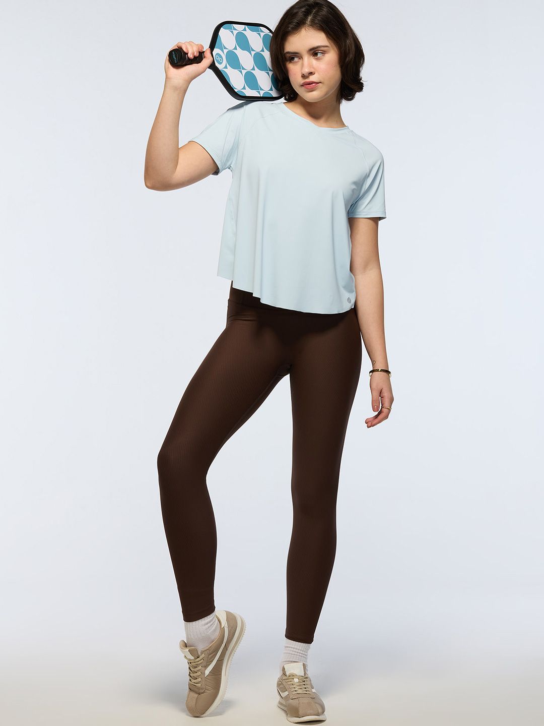 Sky Blue Overlap Tee
