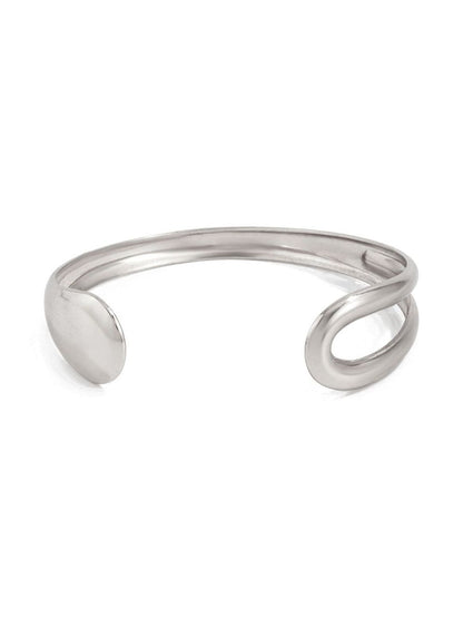 Women Silver-Plated Cuff Bracelet