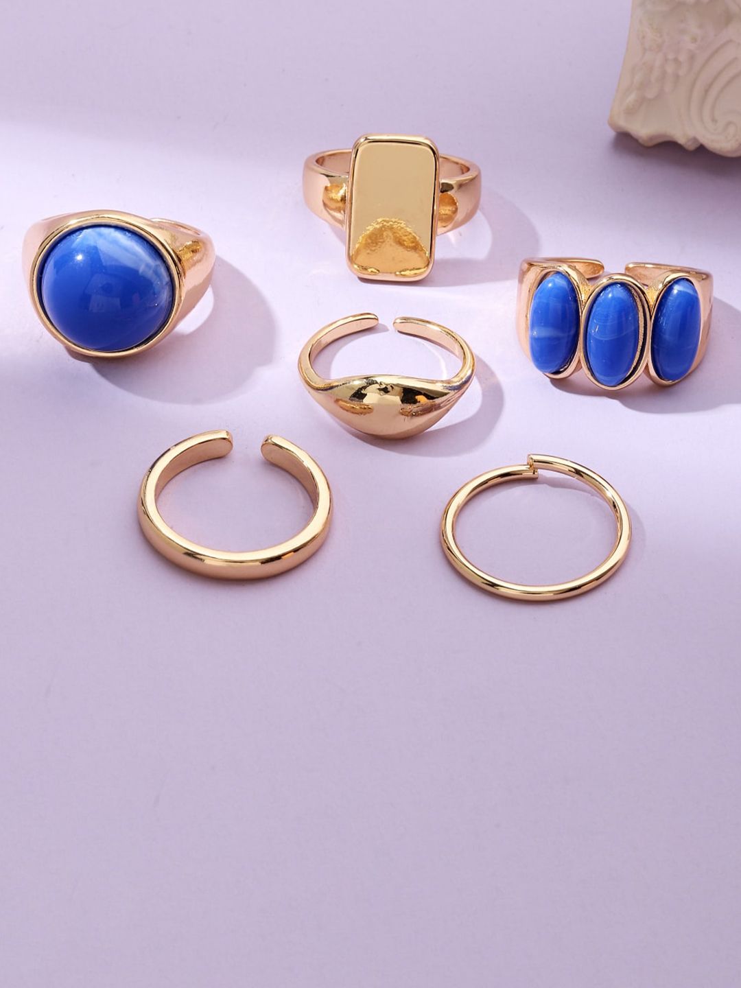 SALTY Set of 6 Streetwise Rings