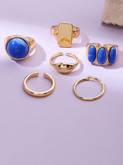 SALTY Set of 6 Streetwise Rings